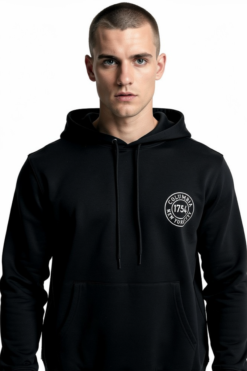 קפוצ'ון COLUMBIA הדפס חזית גדול