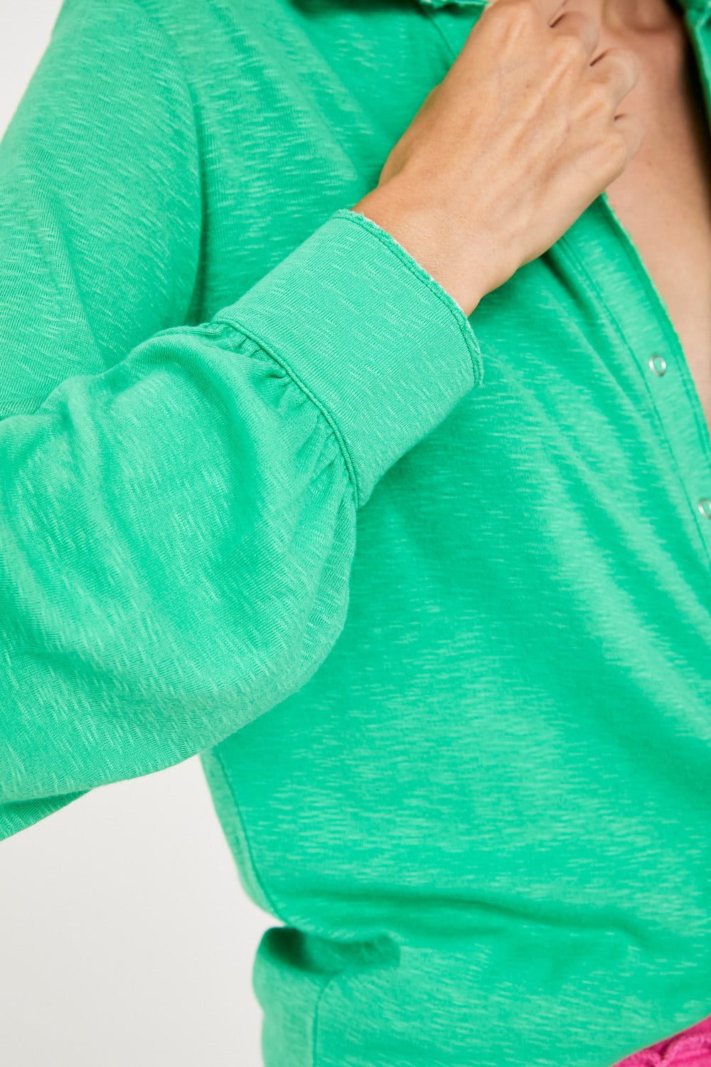 חולצה מכופתרת pure tlv ירוק