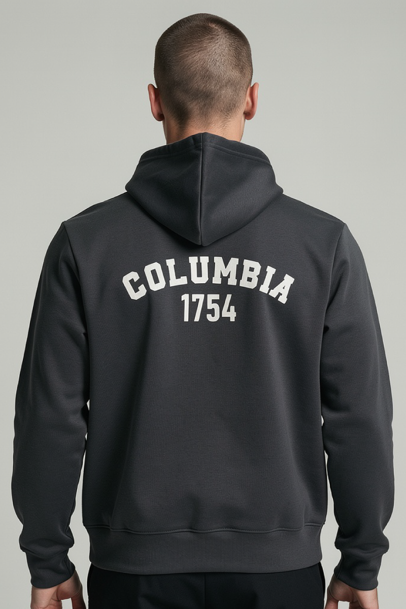 קפוצ'ון COLUMBIA הדפס חזית גדול