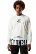 חולצת טישרט COLUMBIA UNIVERSITE הדפס קטן עדין