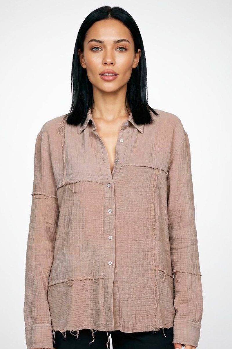 חולצת טטרה יוניסקס בז׳