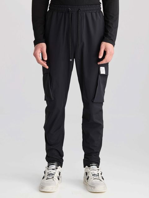 CARGO PANTS Black Utility Flex