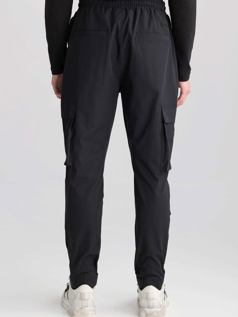 CARGO PANTS Black Utility Flex