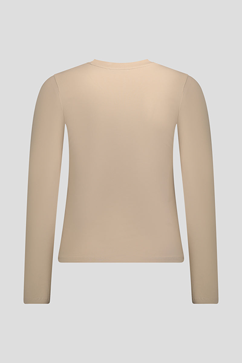 חולצת טי שירט לנשים GIORGIO BELLINI בצבע בז'