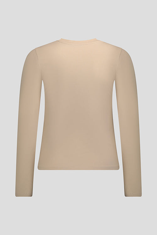 חולצת טי שירט לנשים GIORGIO BELLINI בצבע בז'