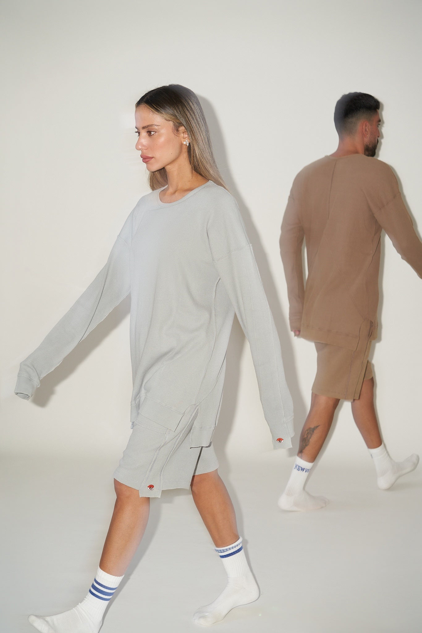 ברמודה וואפל יוניסקס SKIN GREY