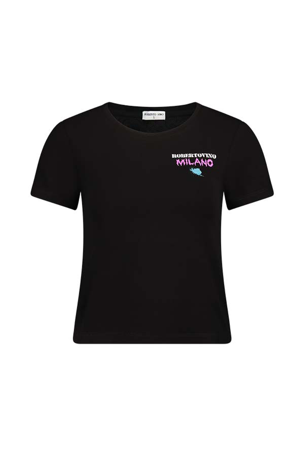 חולצת טי שירט ROBERTO VINO בצבע שחור לנשים