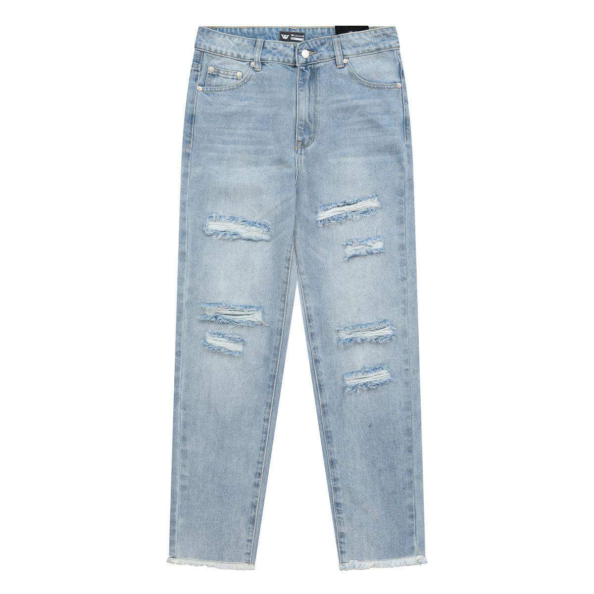 מכנסי ג'ינס W JEANS בצבע כחול לנשים