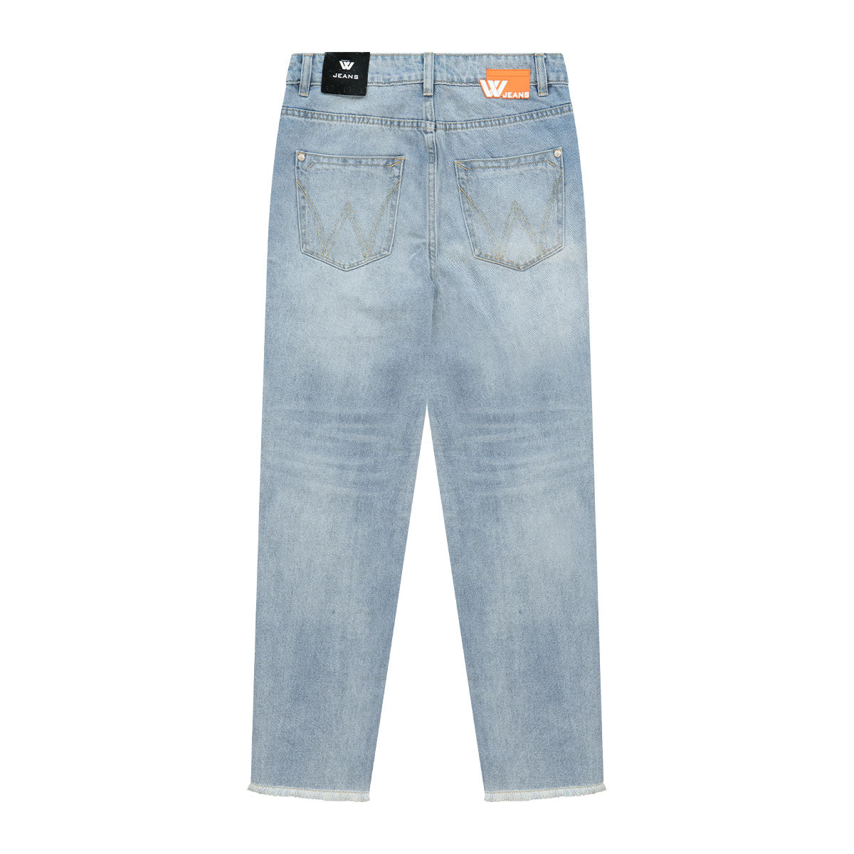 מכנסי ג'ינס W JEANS בצבע כחול לנשים