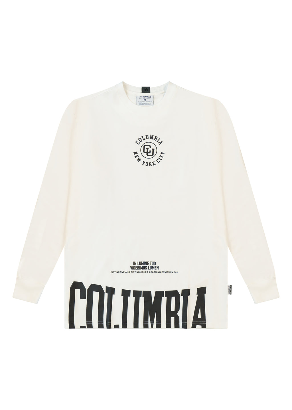 חולצת טישרט COLUMBIA UNIVERSITE הדפס קטן עדין