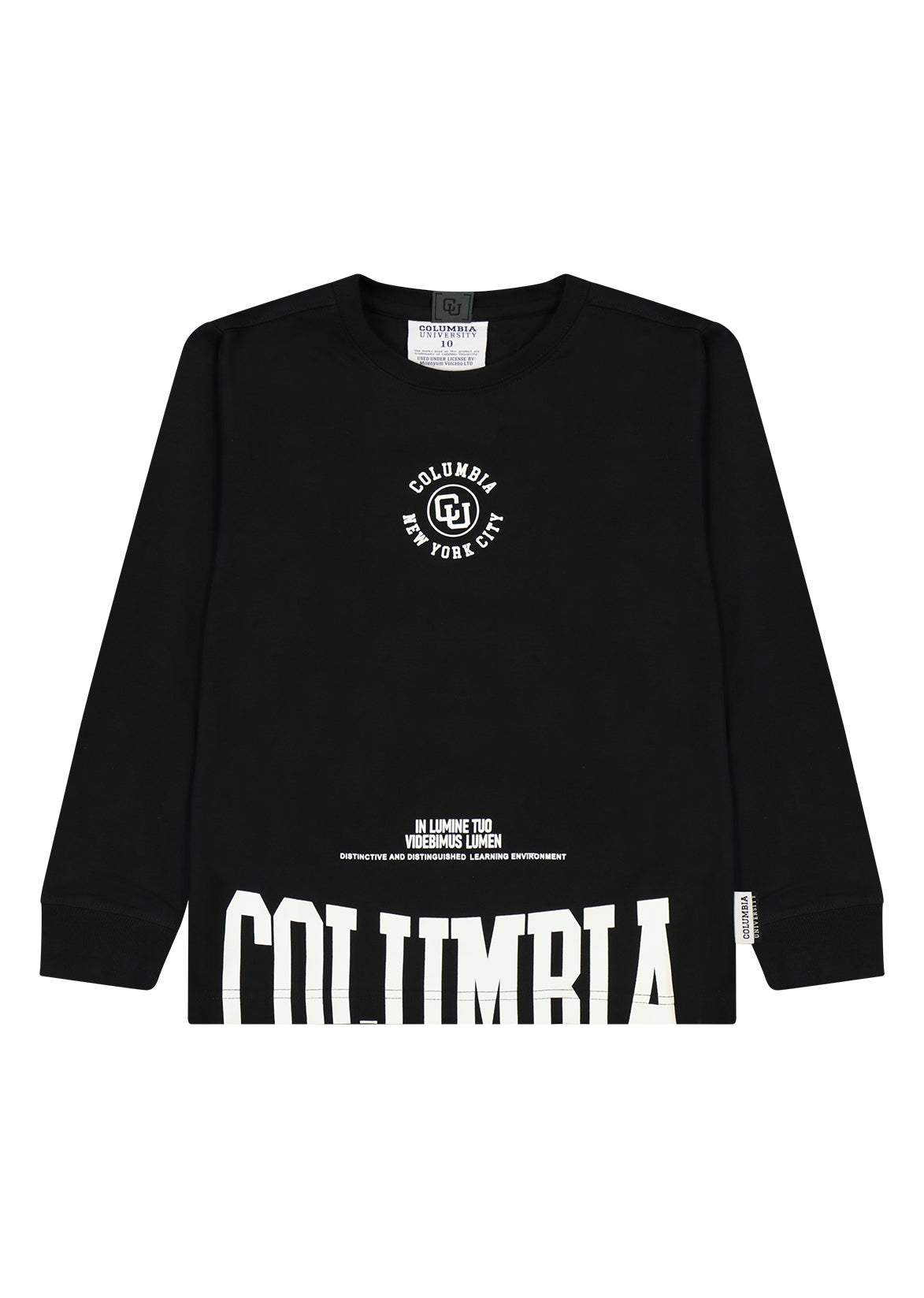 חולצת טישרט COLUMBIA UNIVERSITE הדפס קטן עדין