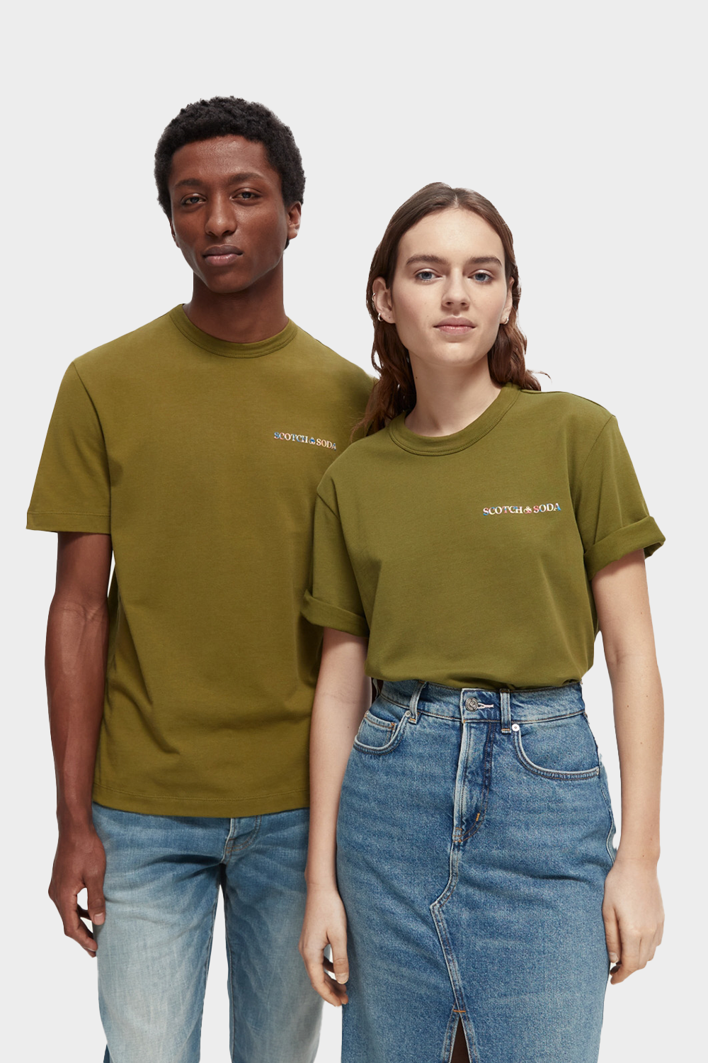 חולצה יוניסקס SCOTCH & SODAבצבע ירוק