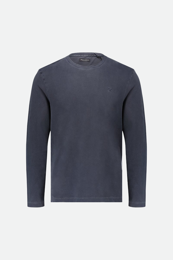 חולצת טי שירט שטופה שרוול ארוך לגברים לוגו MARC O'POLO Vendome online | ונדום .