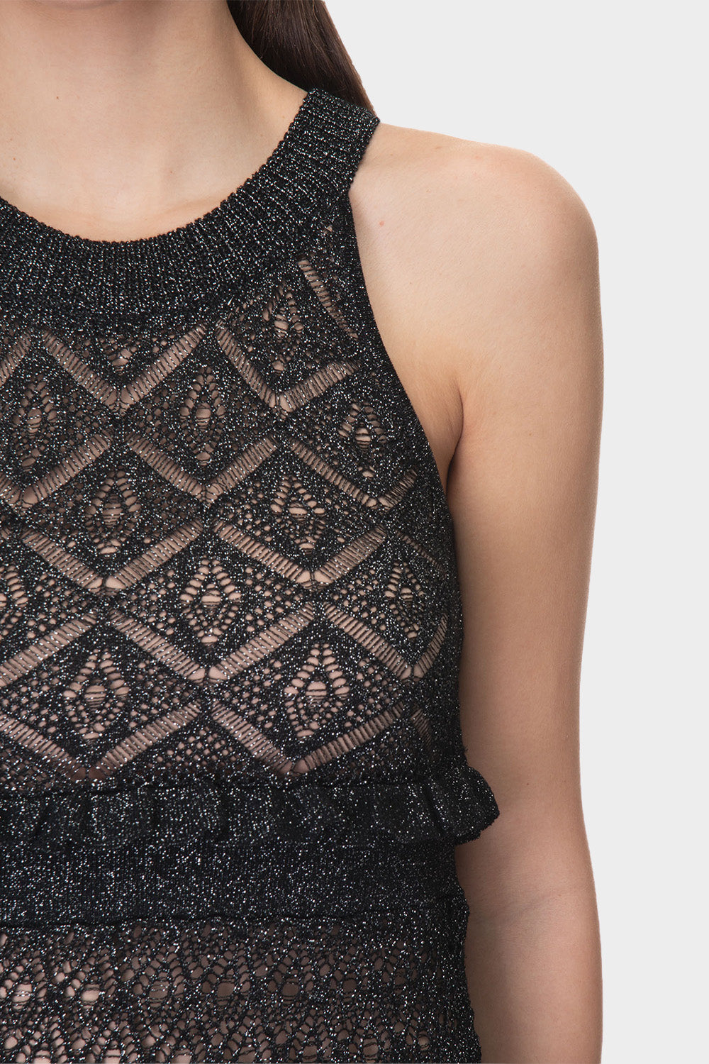 שמלת תחרה לנשים מעוינים LIU JO Vendome online | ונדום .