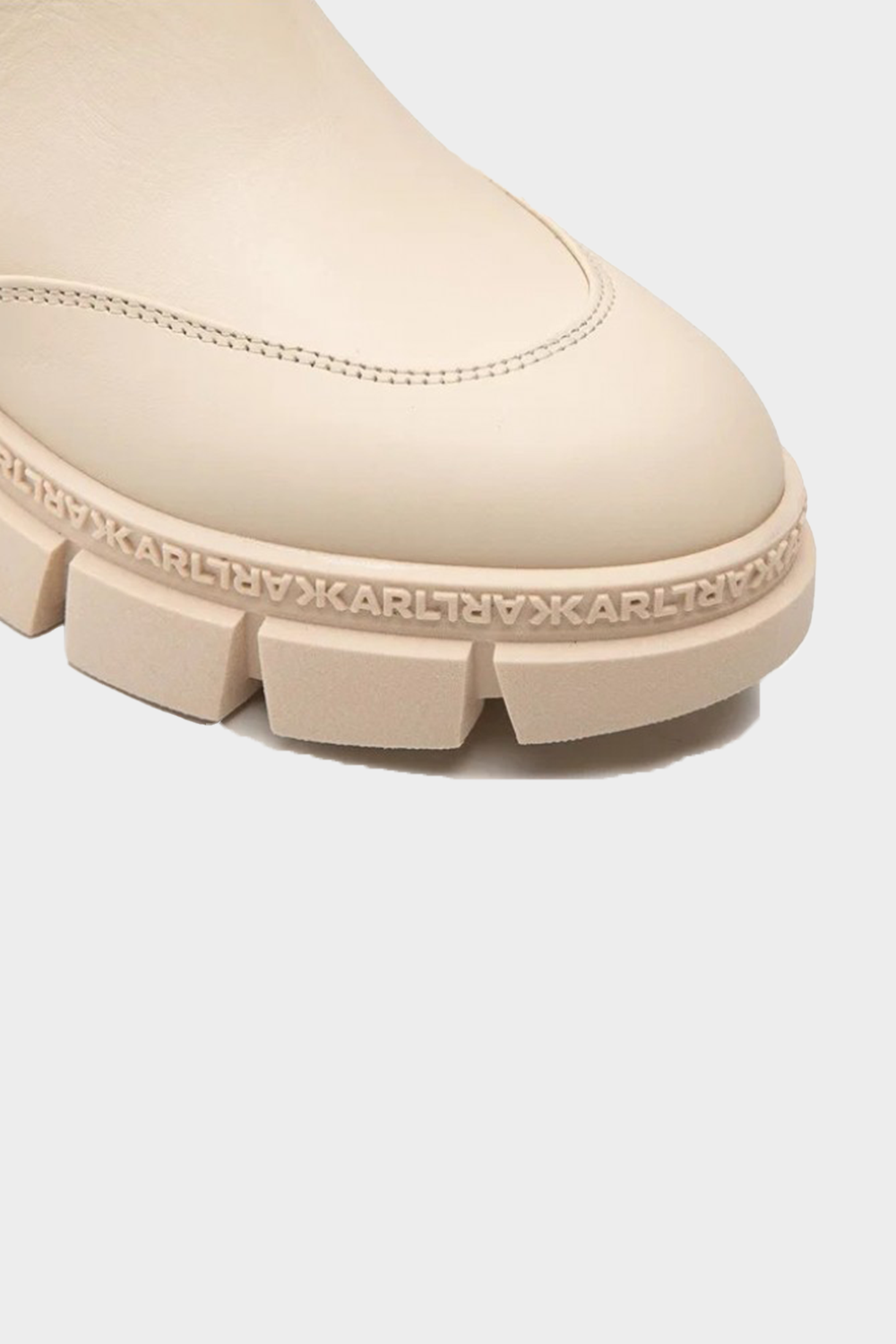 מגפיים לנשים עור בצבע בז' KARL LAGERFELD Vendome online | ונדום .