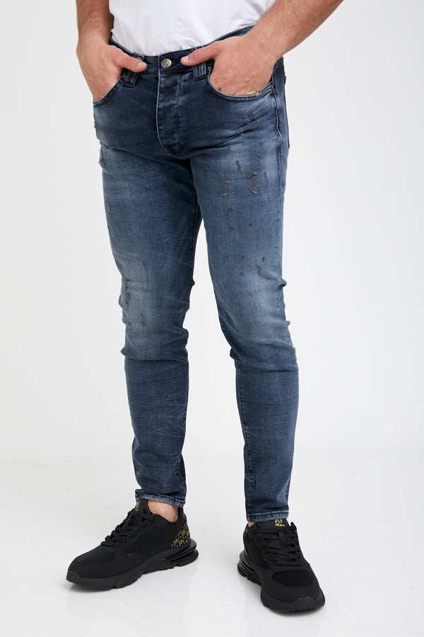 מכנסי ג'ינס RUBBED
