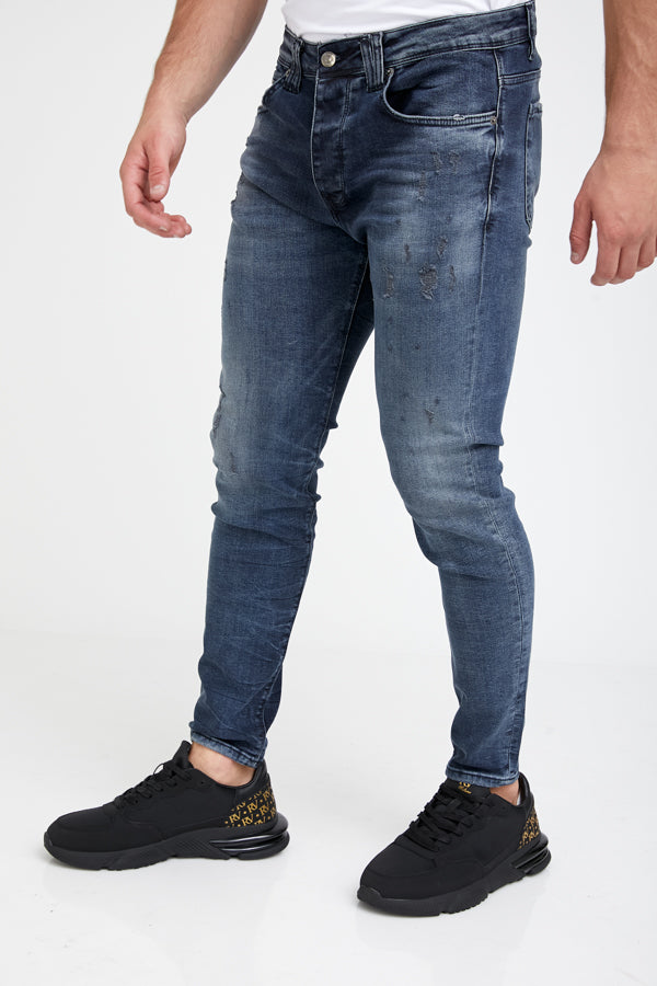 מכנסי ג'ינס RUBBED