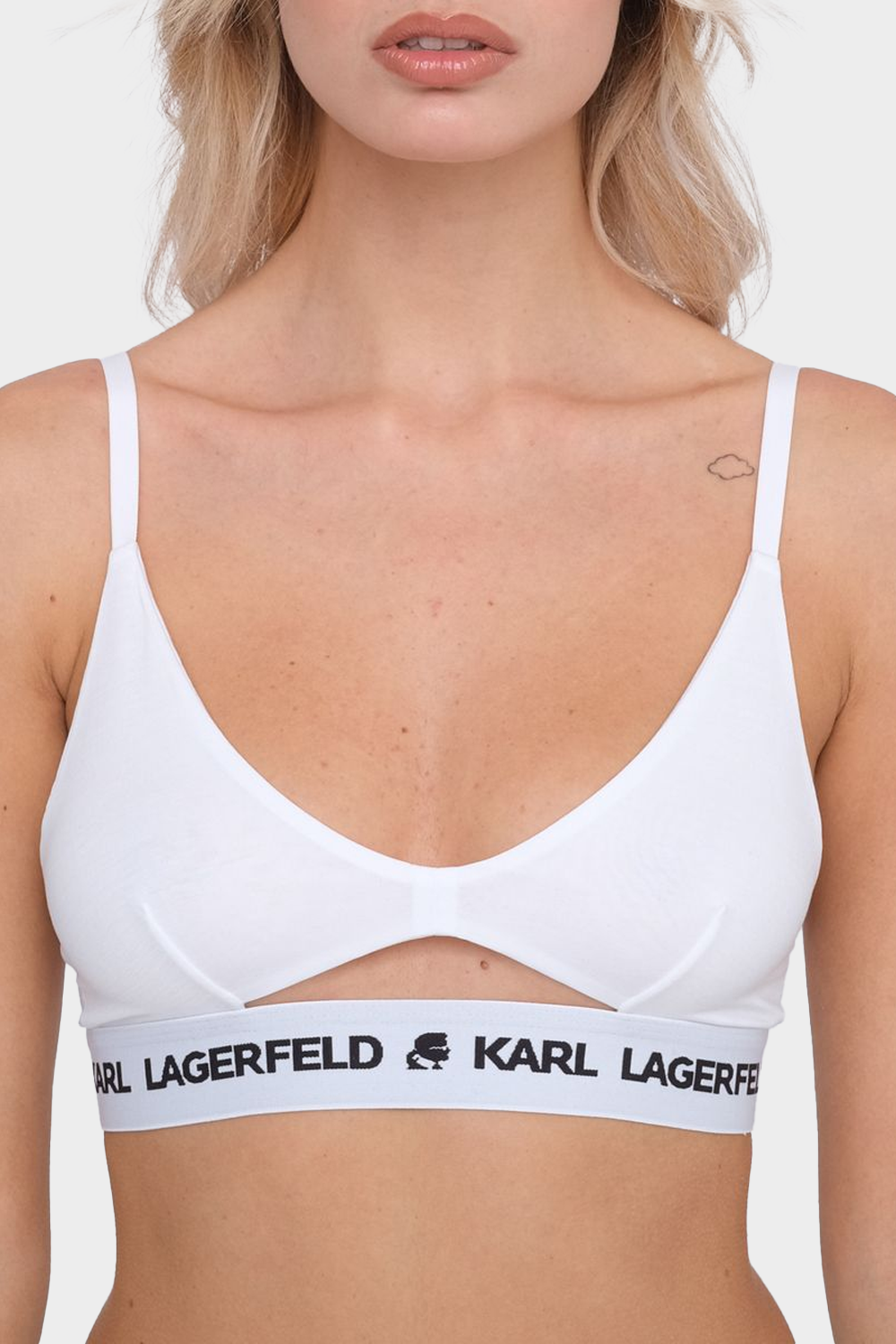 גוזיות לנשים  בצבע לבן KARL LAGERFELD