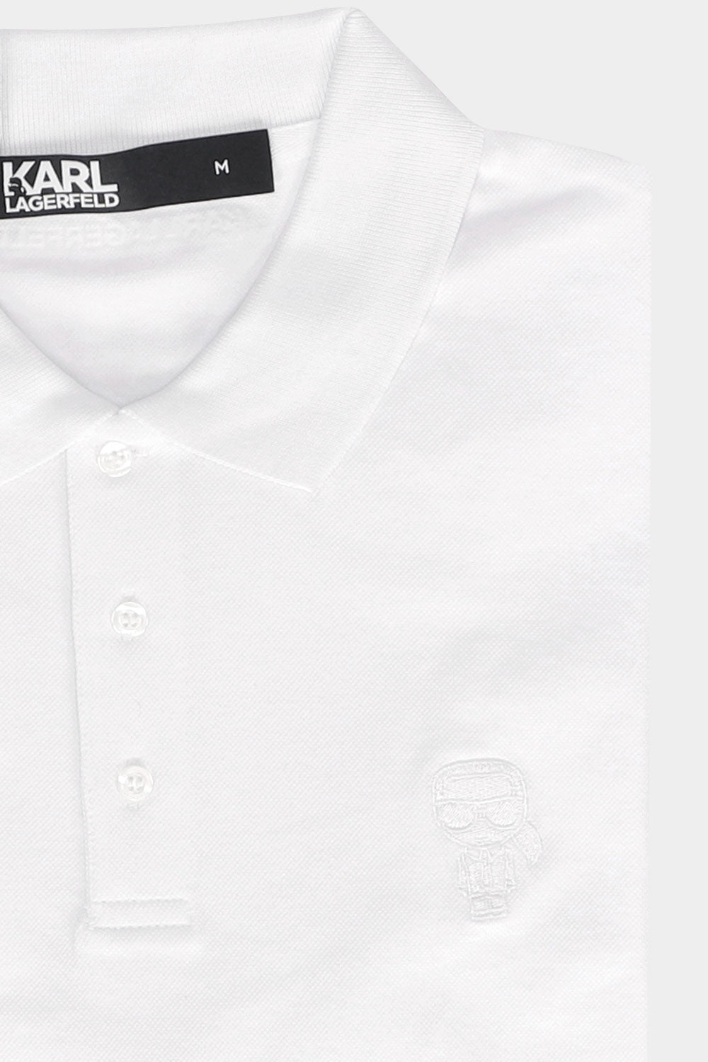 חולצת פולו לגברים בצבע לבן KARL LAGERFELD KARL LAGERFELD Vendome online | ונדום .