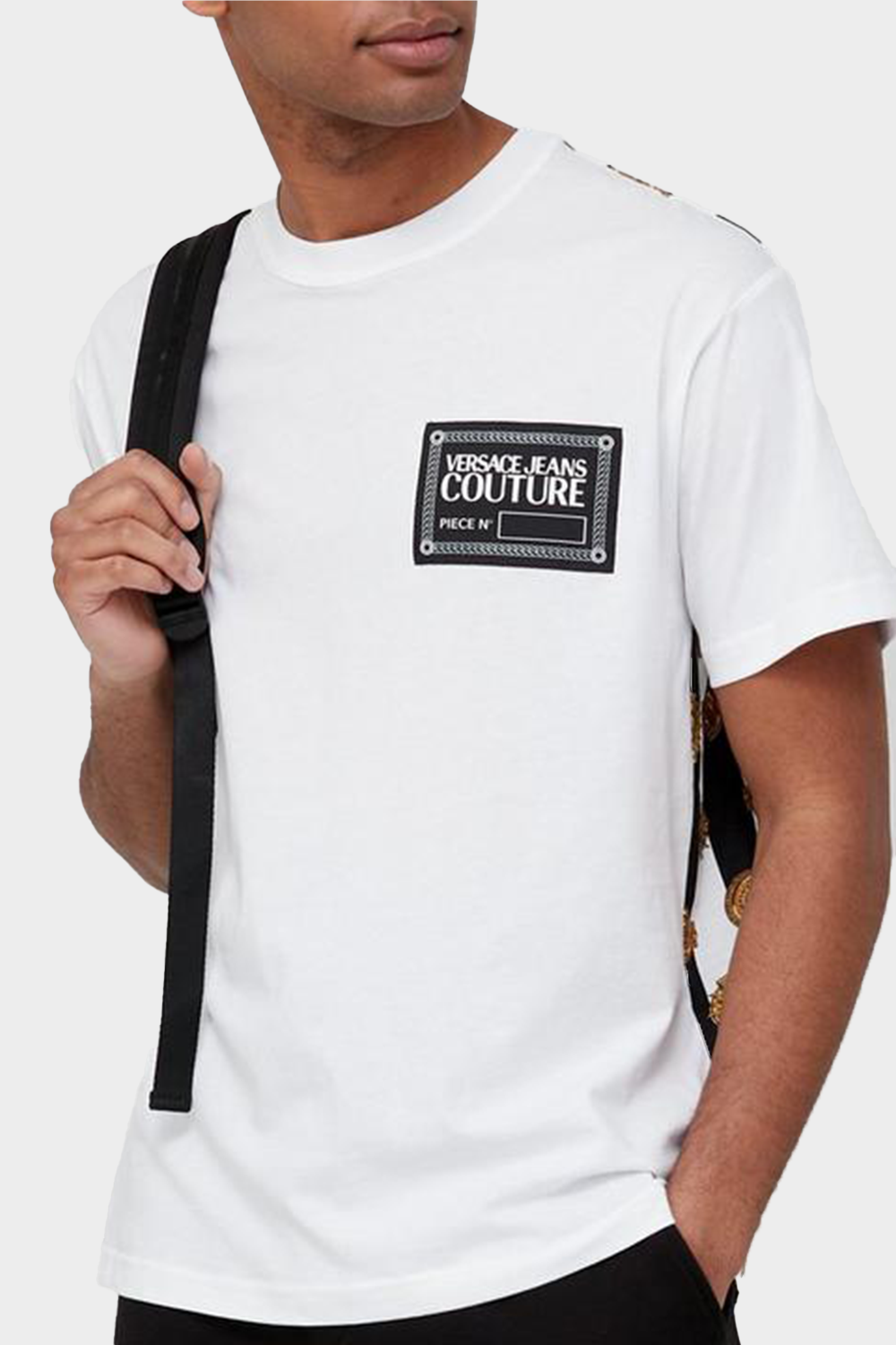 חולצה לגברים בצבע לבן VERSACE VERSACE Vendome online | ונדום .