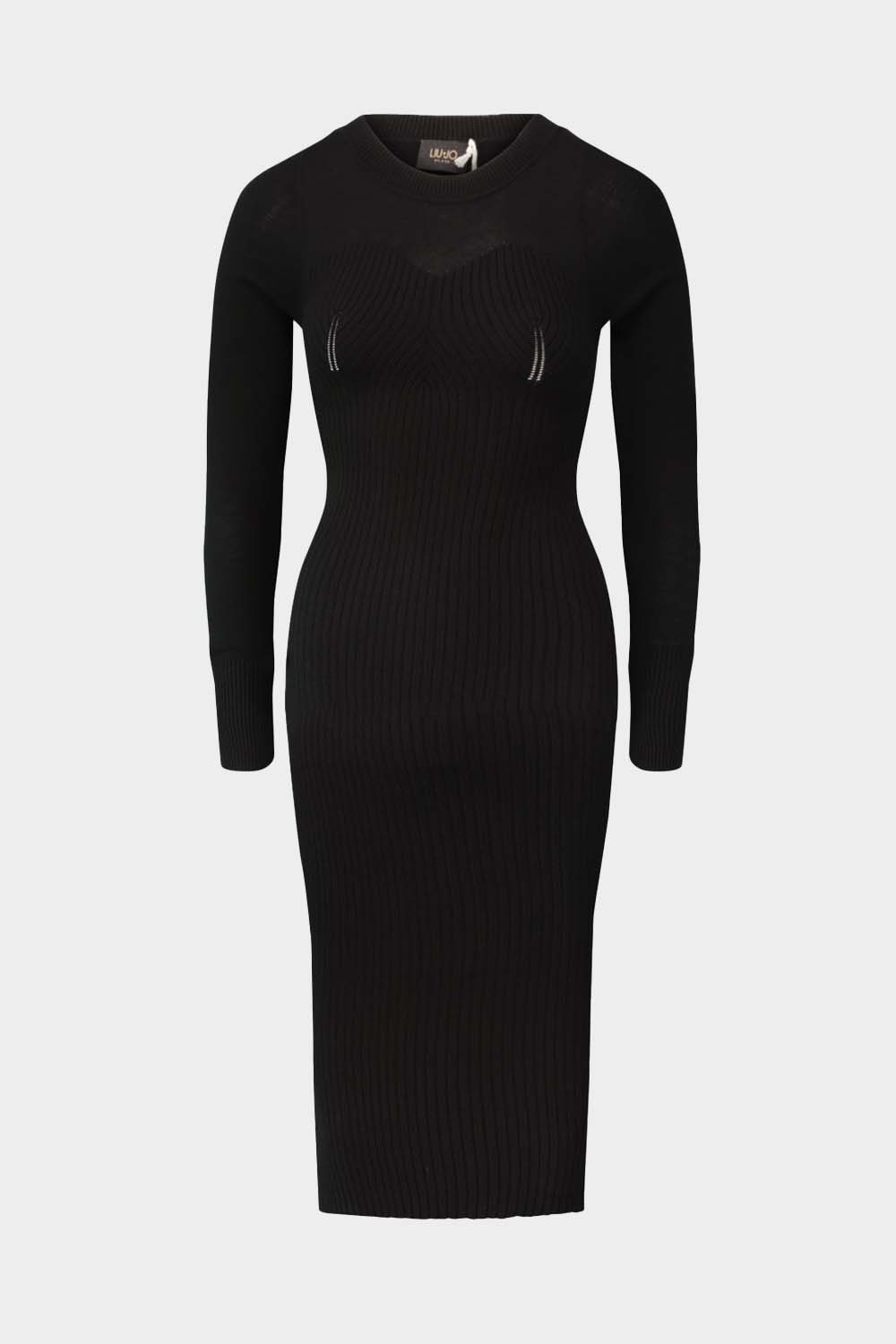 שמלת סריג ריבס לנשים אחרי הברך LIU JO Vendome online | ונדום .
