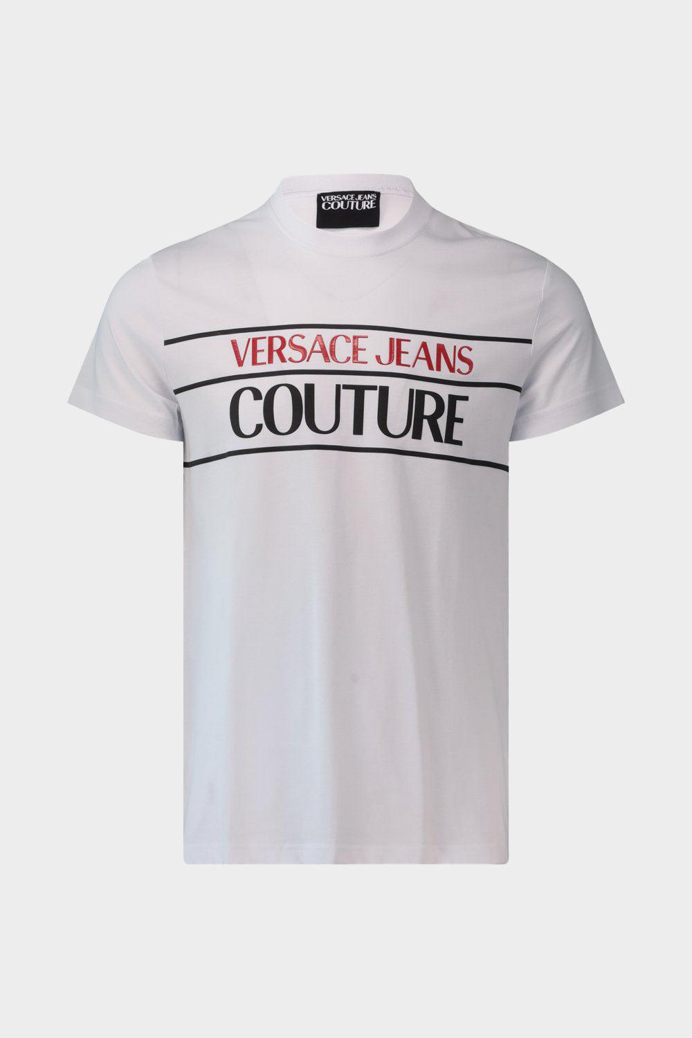 חולצת טי שירט לגברים לוגו פסים VERSACE Vendome online | ונדום .