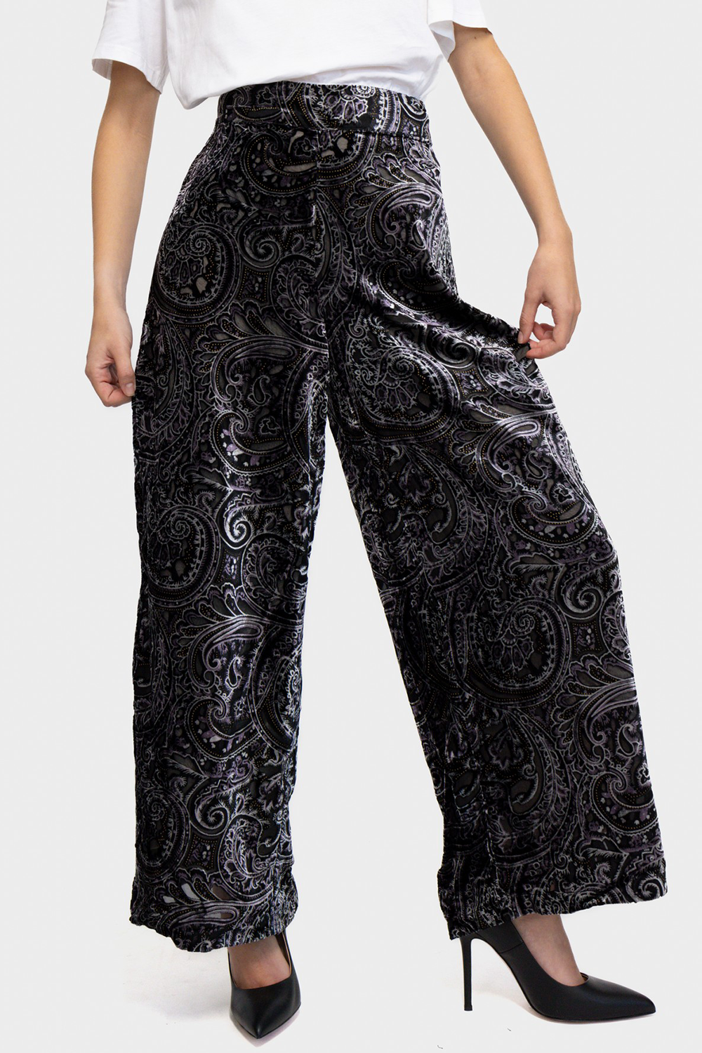 מכנסי פדלפון לנשים בצבע שחור RENE DHRHY Vendome online | ונדום .