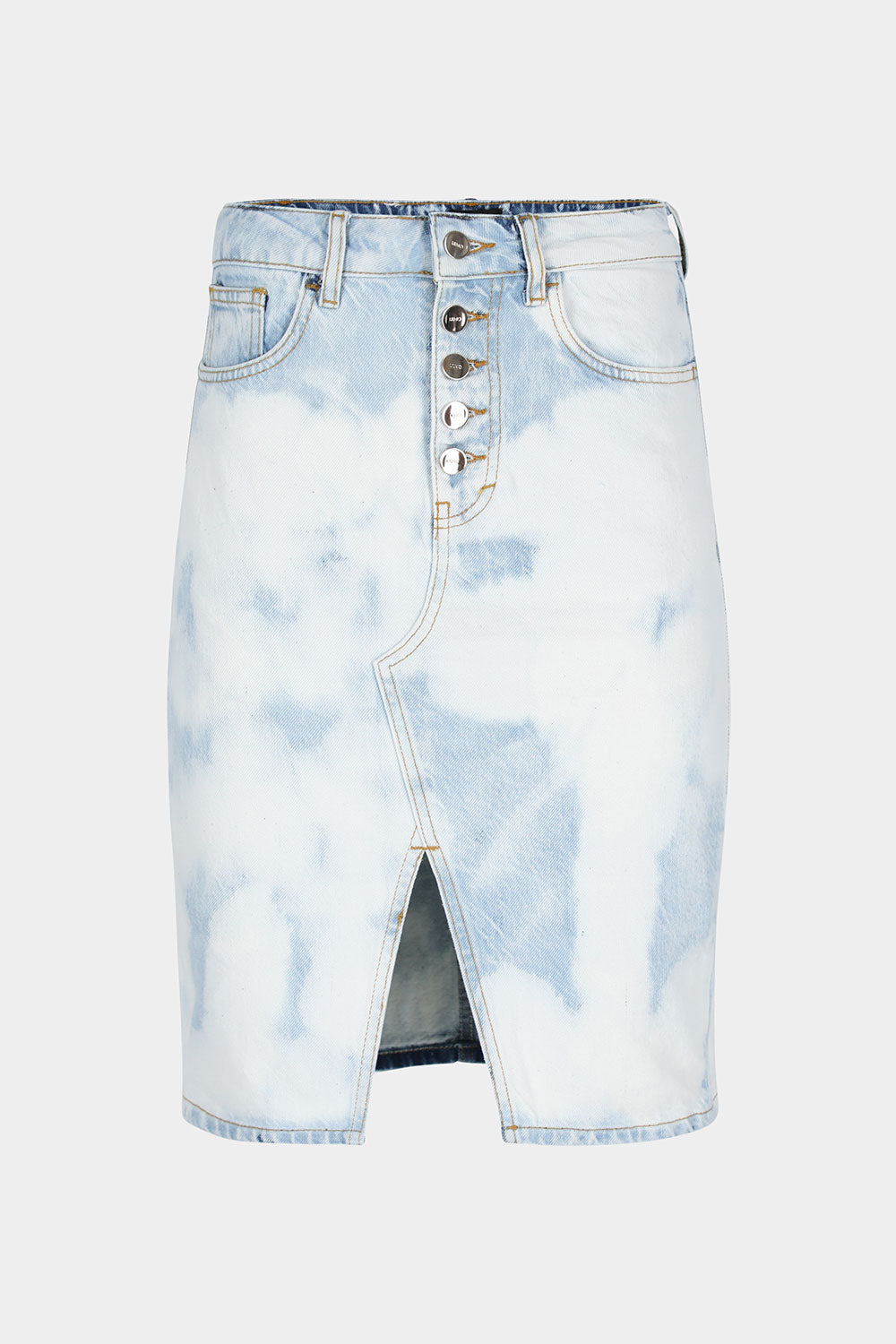 חצאית ג'ינס לנשים כפתורים ושסע LIU JO Vendome online | ונדום .