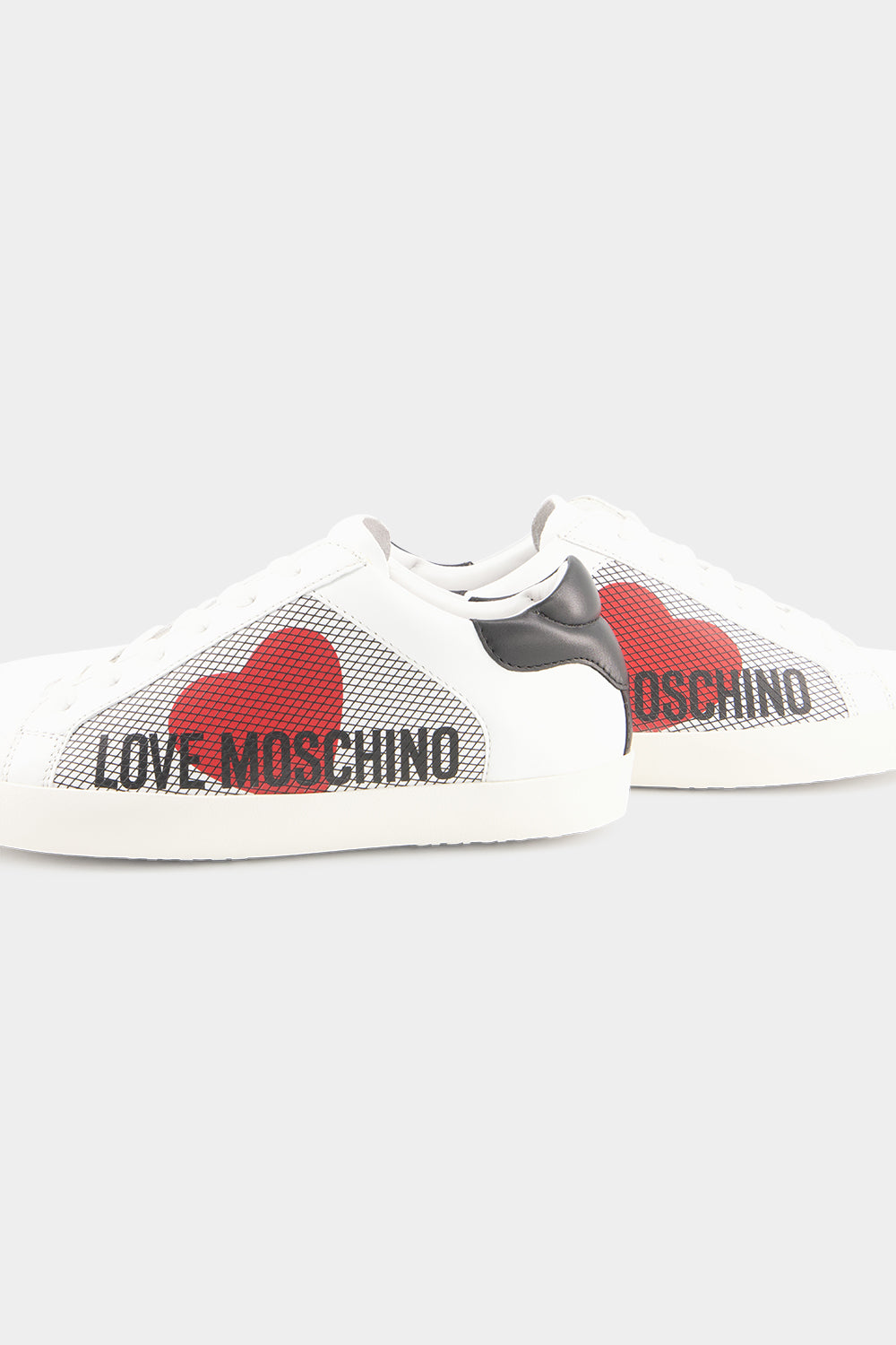 סניקרס עור לנשים לוגו לב MOSCHINO Vendome online | ונדום .