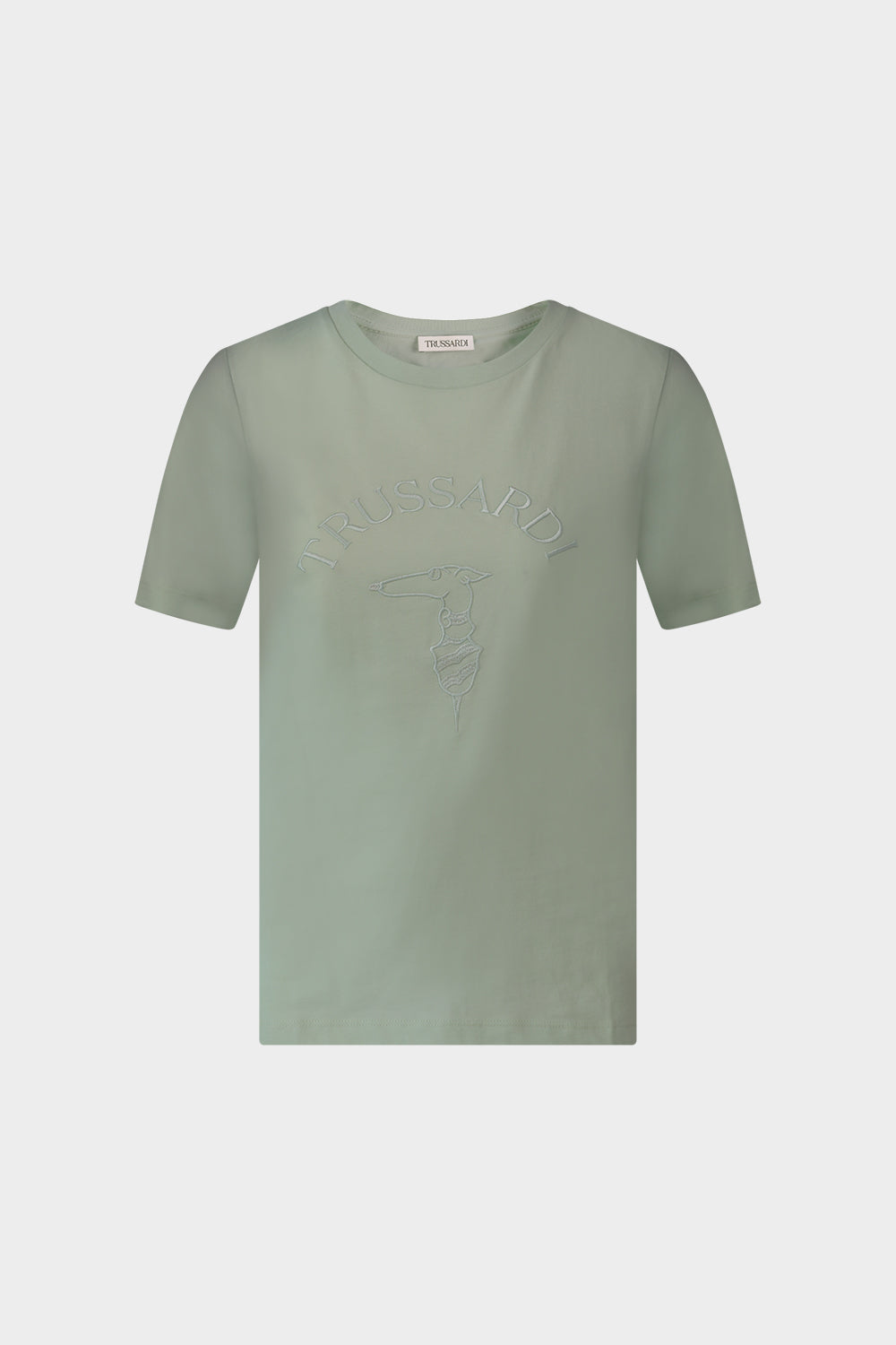 חולצת טי שירט לנשים רקמת לוגו תחש TRUSSARDI Vendome online | ונדום .