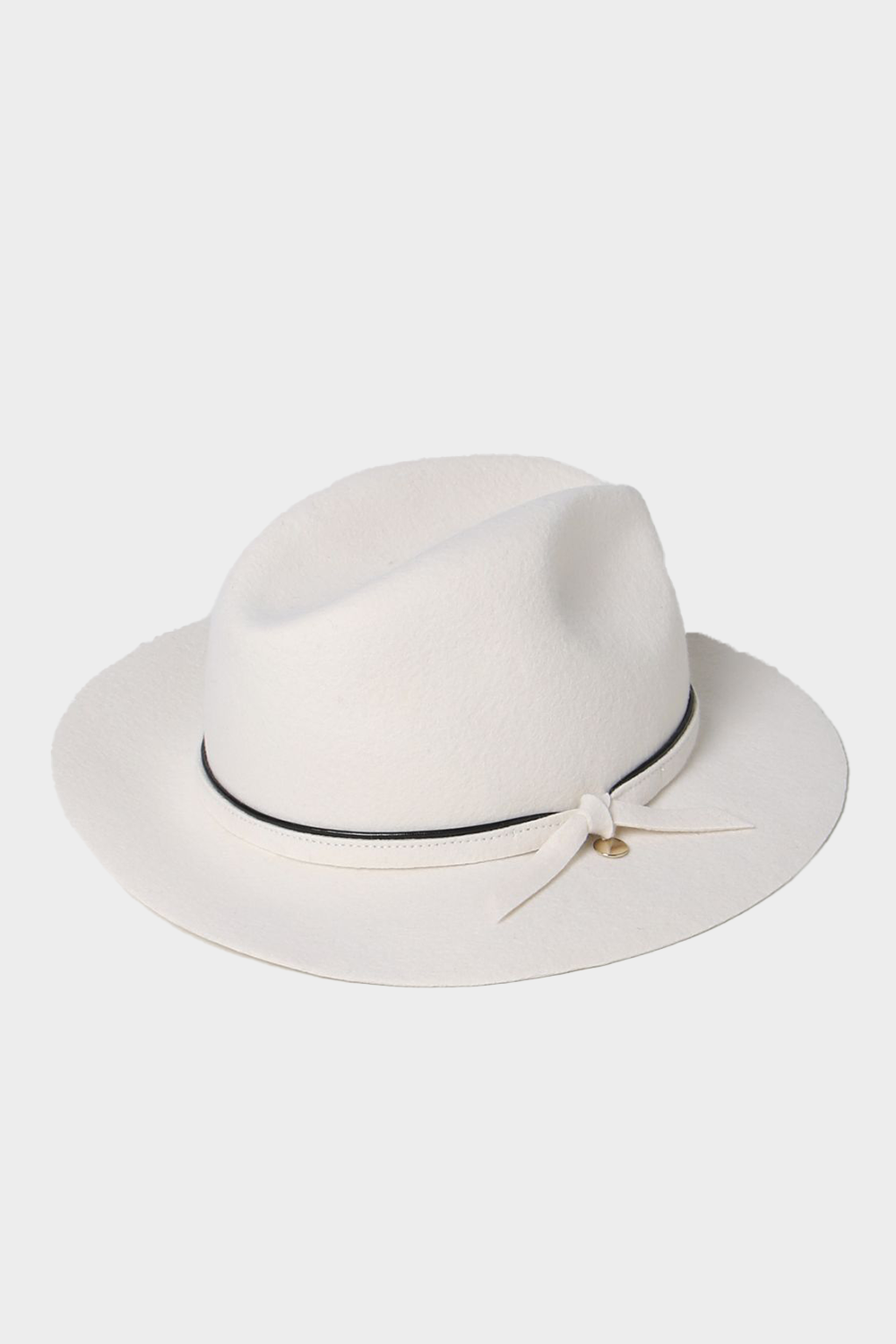 'כובע פדורה לנשים בצבע בז