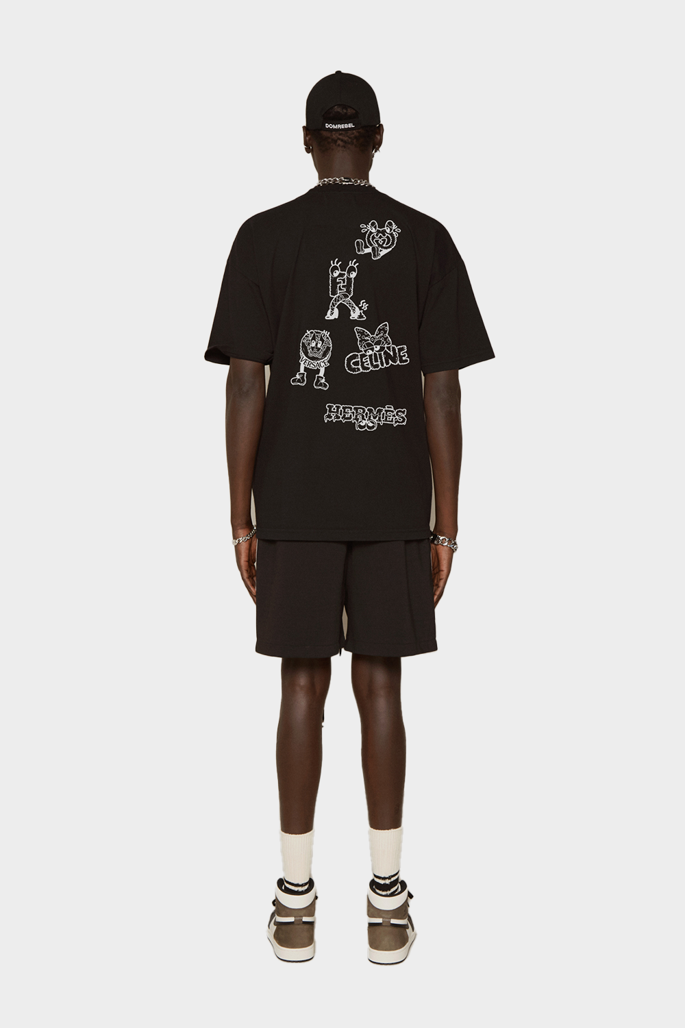 חולצת טי שירט לגברים הדפס לוגואים DOMREBEL Vendome online | ונדום .
