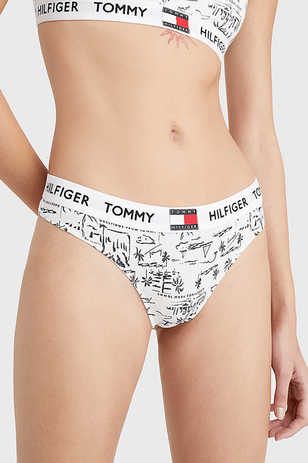 תחתונים לנשים TOMMY HILFIGER בצבע לבן