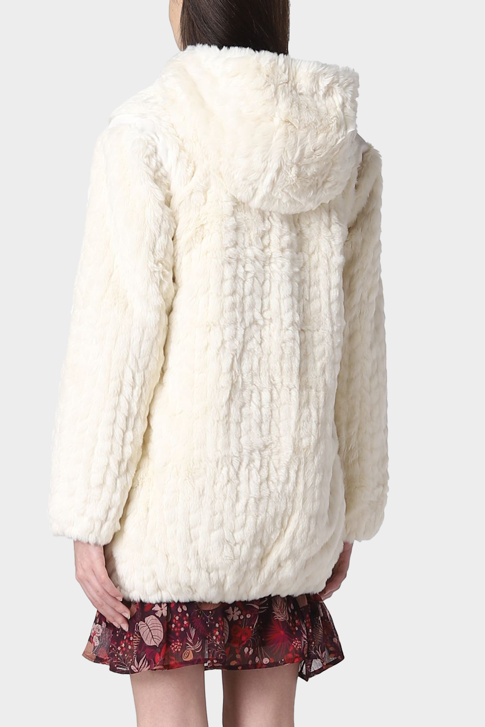 'מעיל פרווה לנשים בצבע בז LIU JO Vendome online | ונדום .
