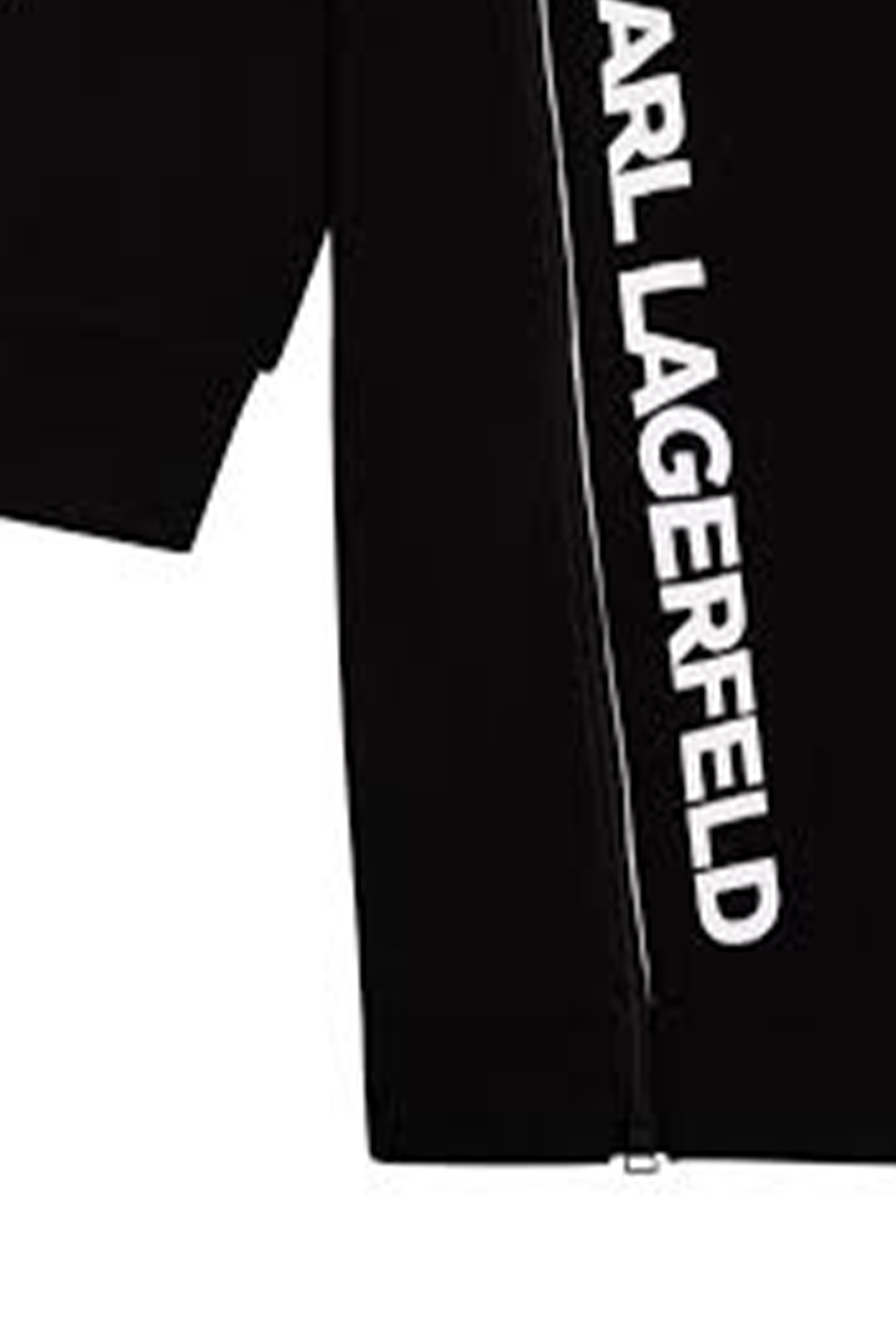 שמלת סווטשירט מיני לילדות בצבע שחור KARL LAGERFELD Vendome online | ונדום .