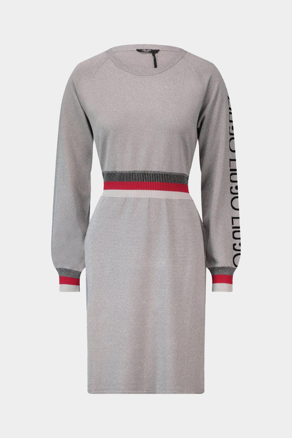 שמלת סריג לורקס לנשים שרוול לוגו LIU JO Vendome online | ונדום .