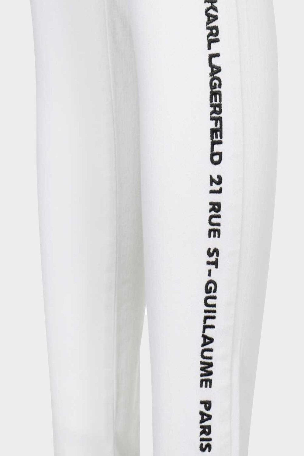 סקיני ג'ינס לנשים הדפס לוגו בצד KARL LAGERFELD Vendome online | ונדום .