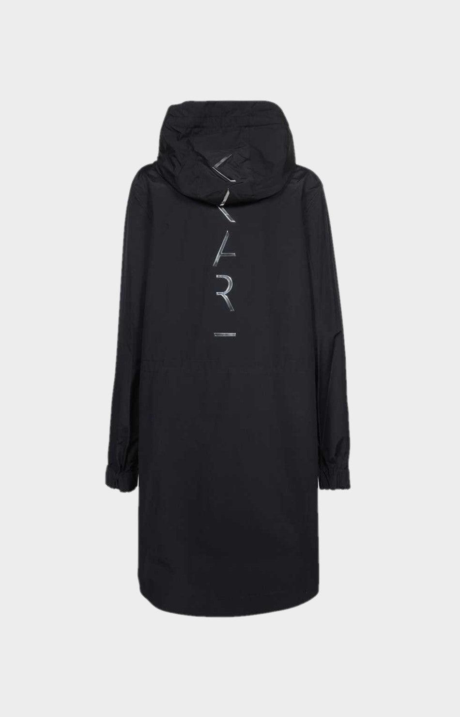 מעיל ניילון ארוך הדפס לוגו ענק בגב KARL LAGERFELD Vendome online | ונדום .