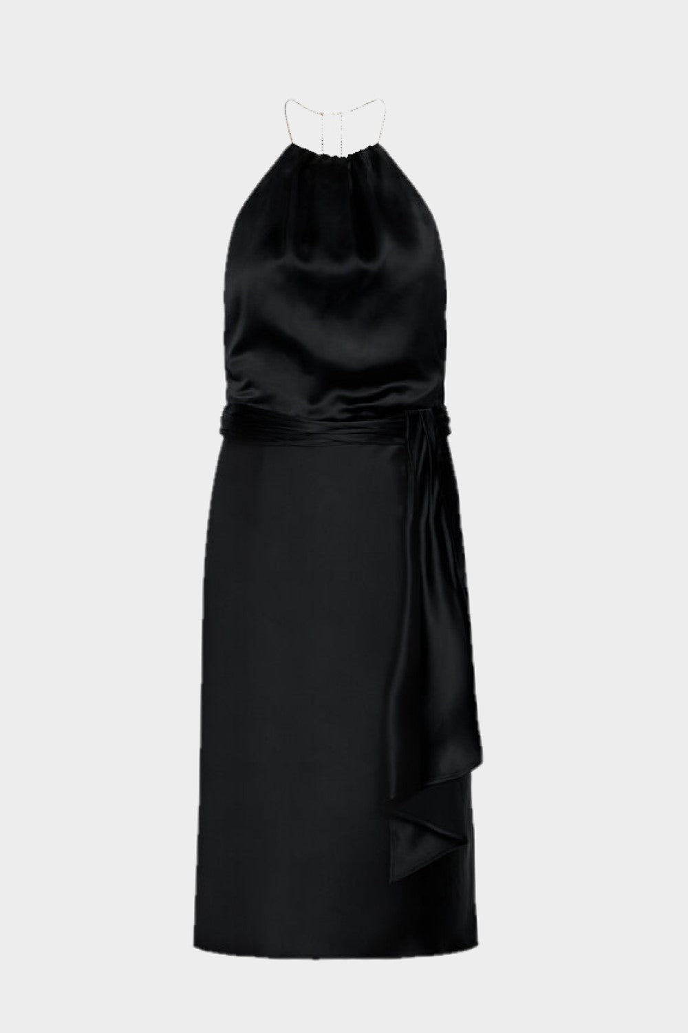 שמלת סאטן לנשים חגורת קשירה LIU JO Vendome online | ונדום .