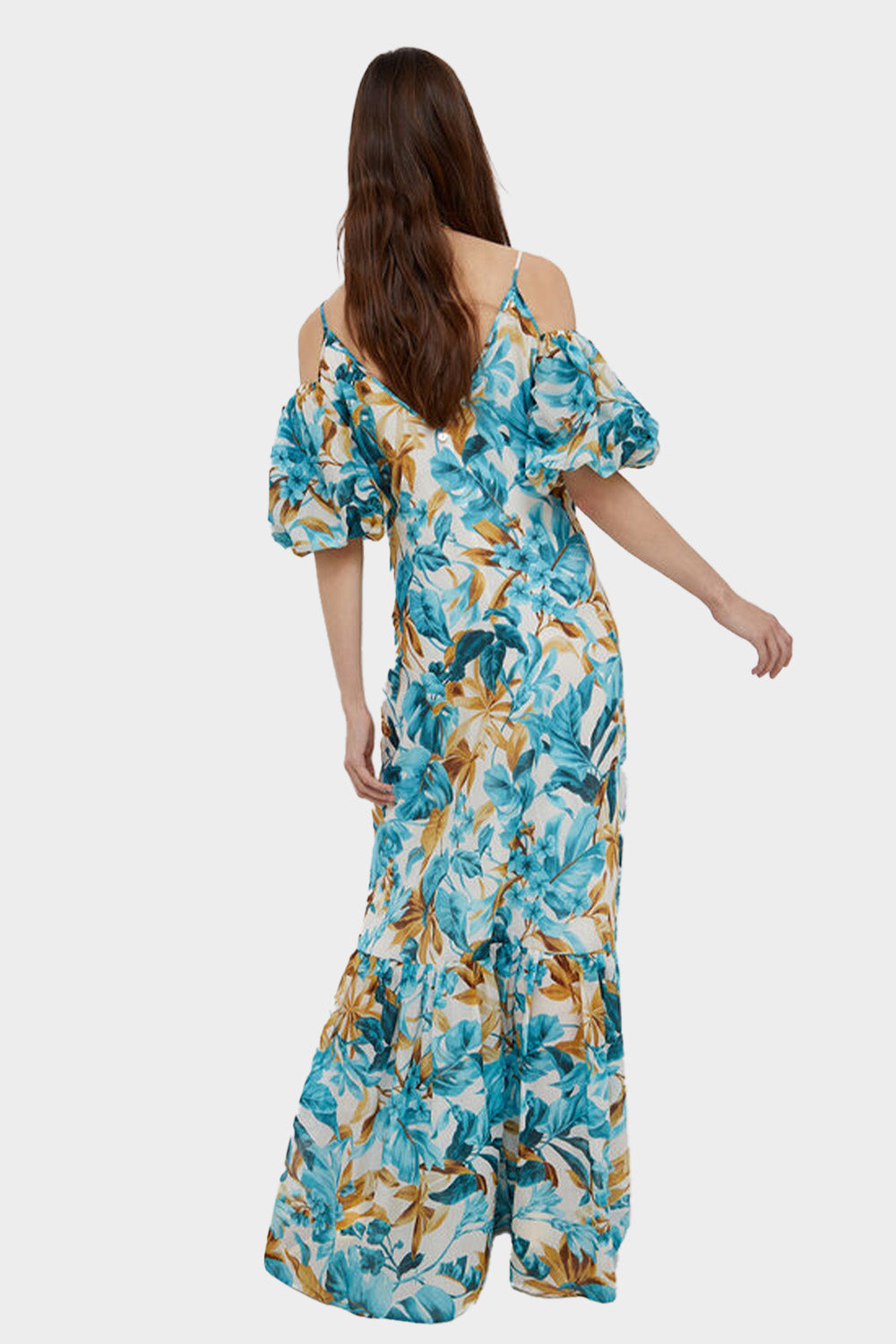שמלה פרחונית לנשים שרוולי בלון LIU JO Vendome online | ונדום .