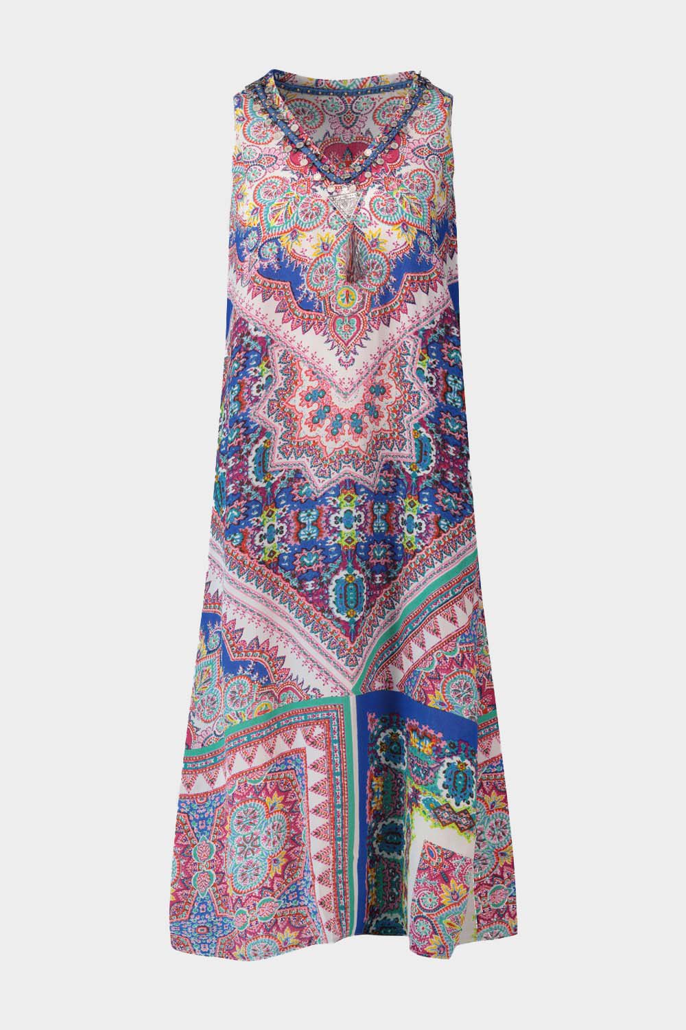שמלת SOHO לנשים הדפס אתני צבעוני RENE DERHY Vendome online | ונדום .
