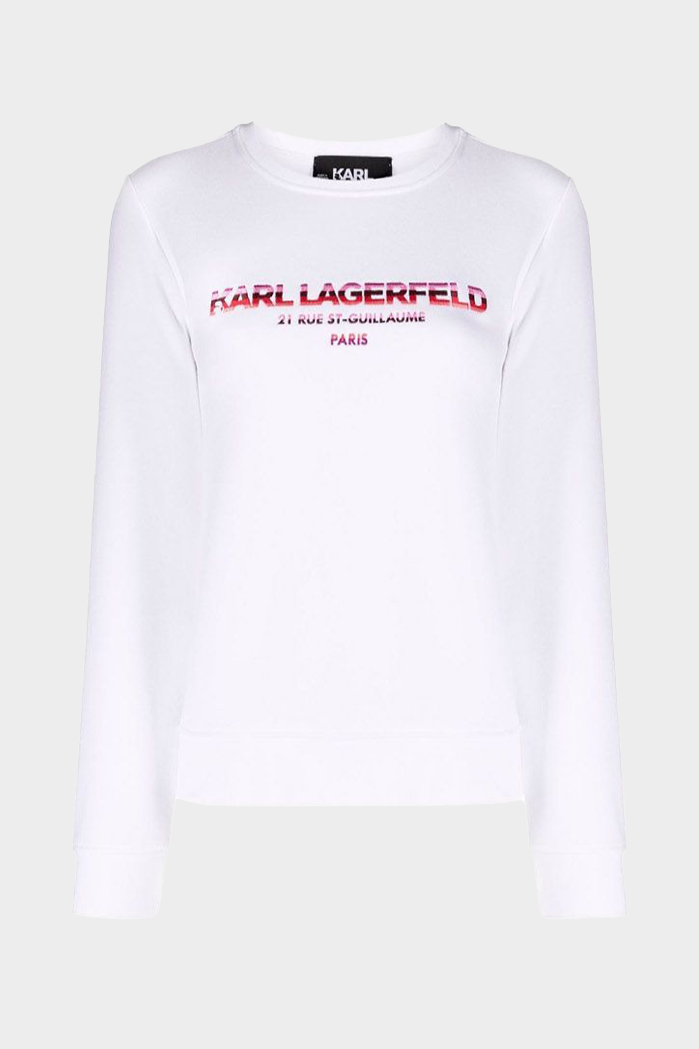 סווטשירט לנשים בצבע לבן KARL LAGERFELD Vendome online | ונדום .