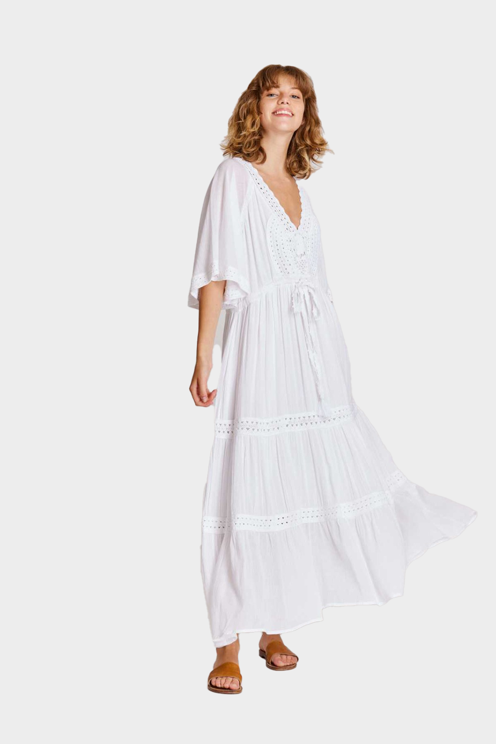 שמלה ארוכה לנשים רקמת קרושה RENE DERHY Vendome online | ונדום .