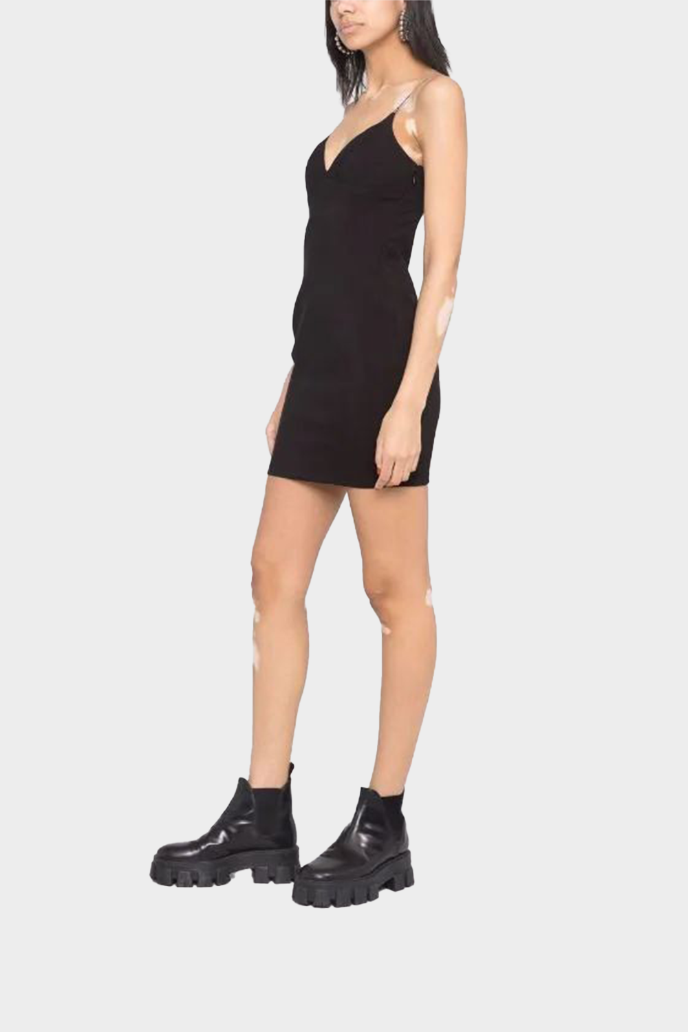 שמלה קצרה לנשים כתפיות ספגטי VERSACE Vendome online | ונדום .