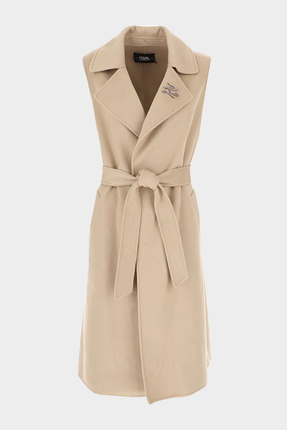 מעיל טרנץ' ארוך לנשים בצבע בז KARL LAGERFELD Vendome online | ונדום .