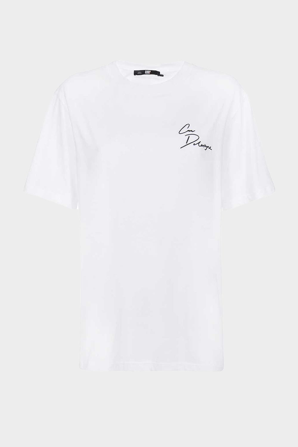 חולצת טי שירט לנשים בצבע לבן KARL LAGERFELD Vendome online | ונדום .