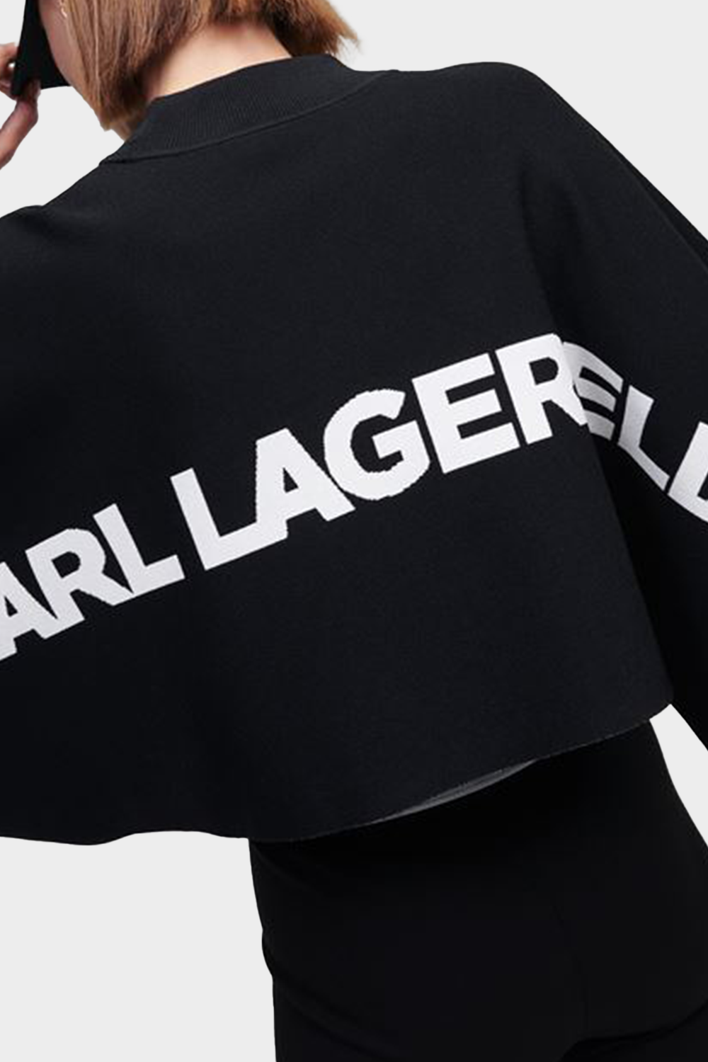סריג אובר סייז לנשים בצבע שחור KARL LAGERFELD Vendome online | ונדום .