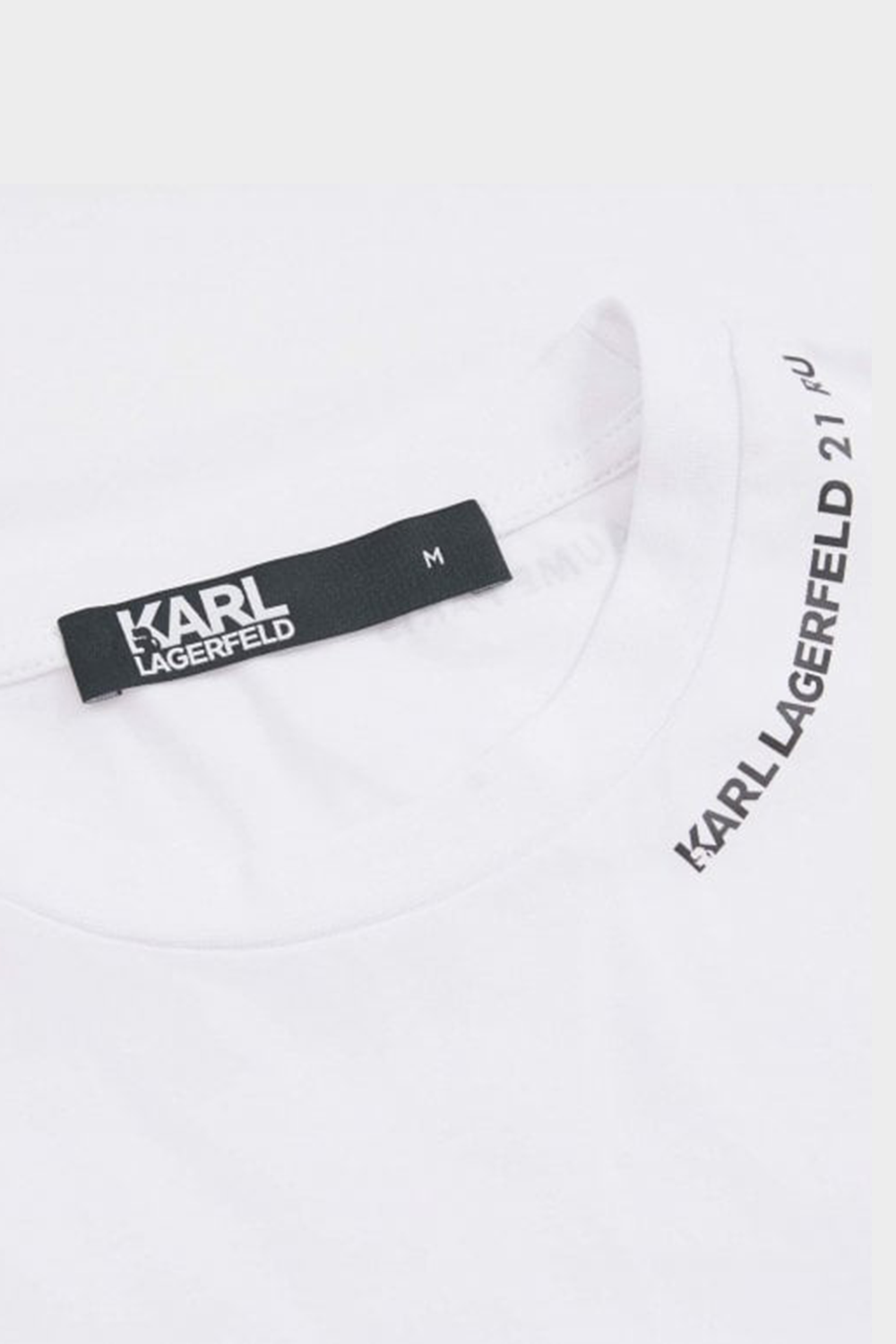 חולצת טי שירט לגברים בצבע לבן KARL LAGERFELD Vendome online | ונדום .