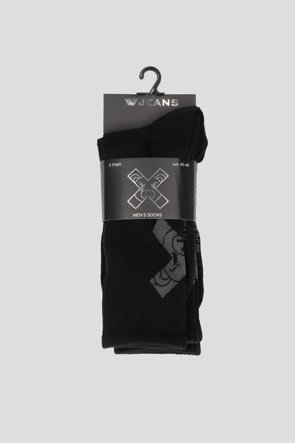 שלישיית גרביים ארוכות X BLACK